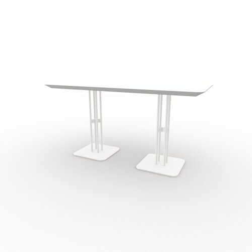 Rectangular Design Bistro Table | Rest x 2 white | HPL Fenix bianco kos | Studio HENK