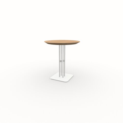 Round Design Bistro Table | Rest  white | Oak hardwax oil natural light 3041 | Studio HENK