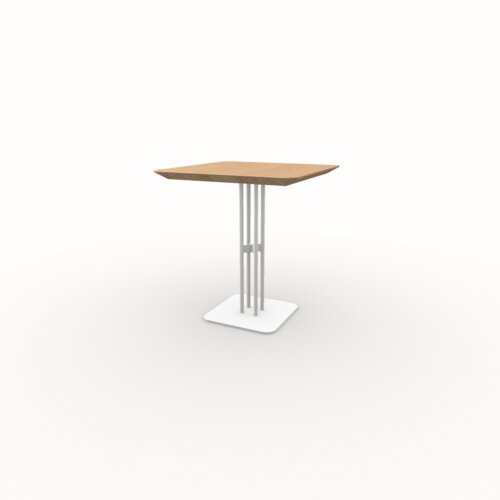 Square Design Bistro Table | Rest  white | Oak hardwax oil natural light 3041 | Studio HENK