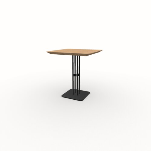 Square Design Bistro Table | Rest  black | Oak hardwax oil natural light 3041 | Studio HENK