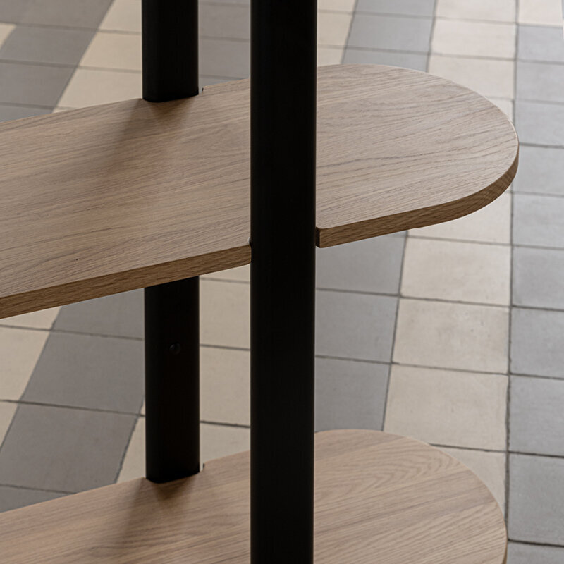 Design cabinet | Oblique Cabinet OB-6L Oak hardwax oil natural light 3041 | Studio HENK | 