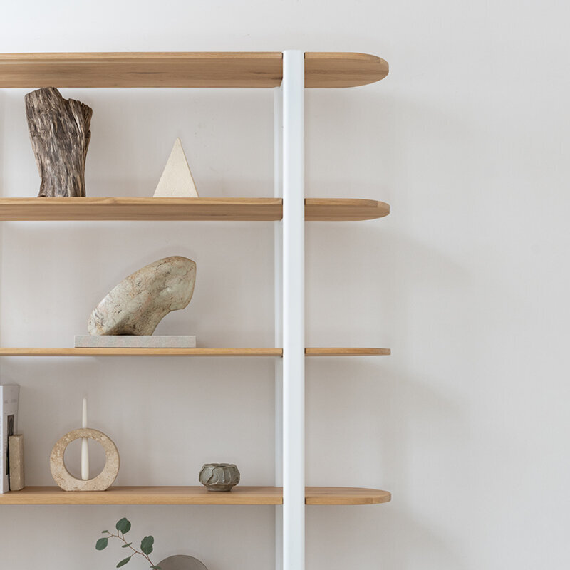 Design cabinet | Oblique Cabinet OB-6L Oak hardwax oil natural light 3041 | Studio HENK | 