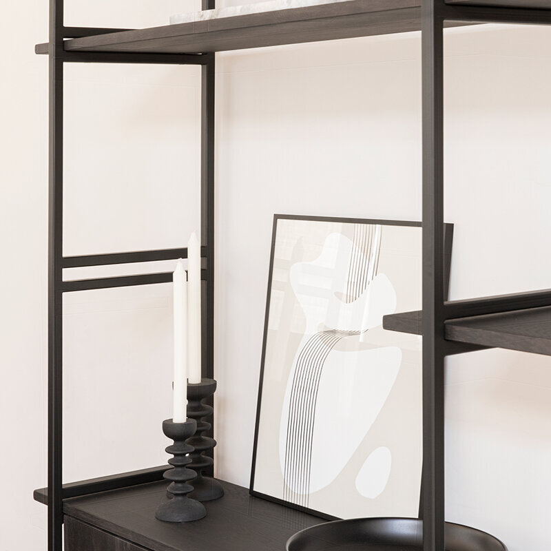 Design cabinet | Modular Cabinet MC-4L Oak hardwax oil natural light 3041 | Studio HENK | 