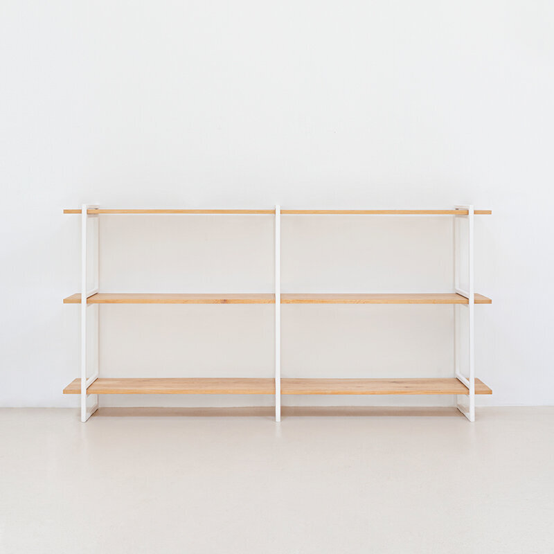 Design cabinet | Modular Cabinet MC-6L Oak black lacquer | Studio HENK | 