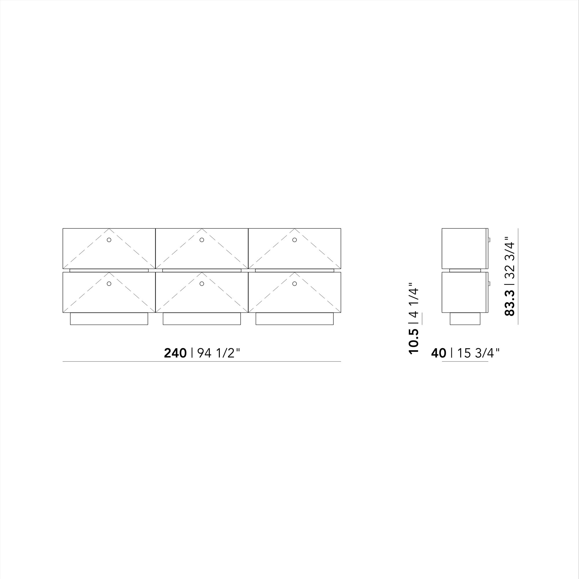 Design cabinet | TV Cabinet Large | Studio HENK | 