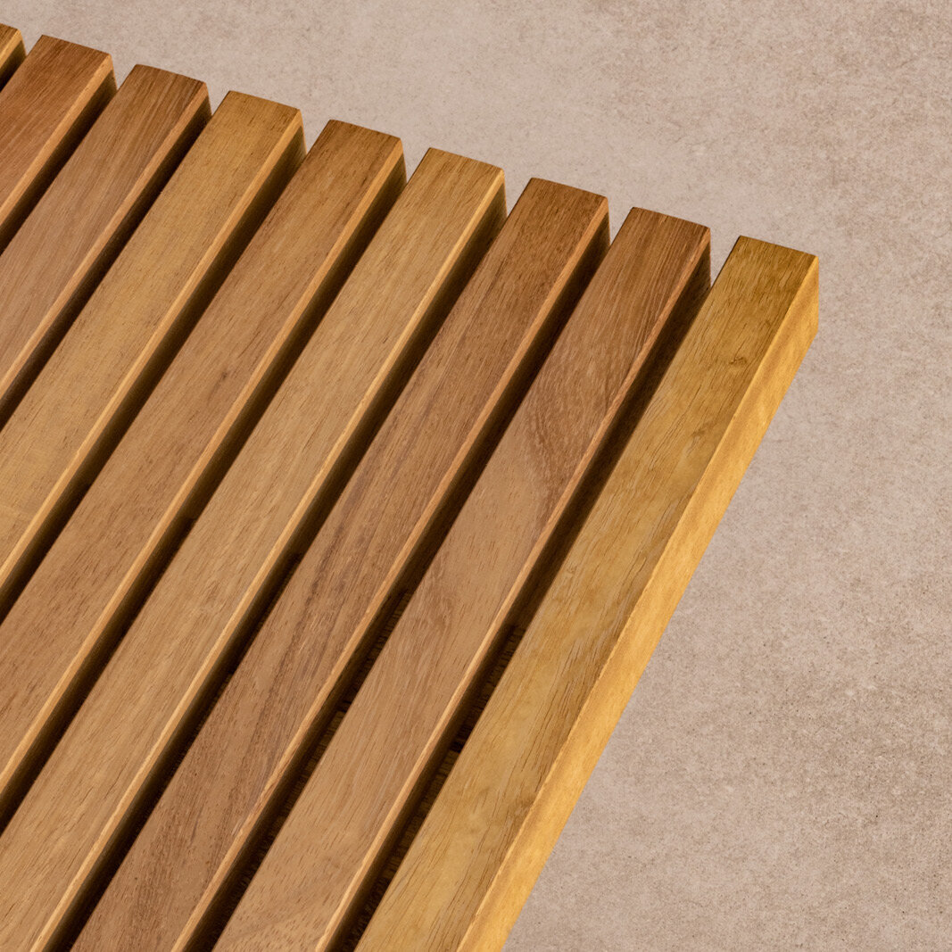 Design Dining Bench | Elements Outdoor Bench Iroko | Iroko | Studio HENK | 