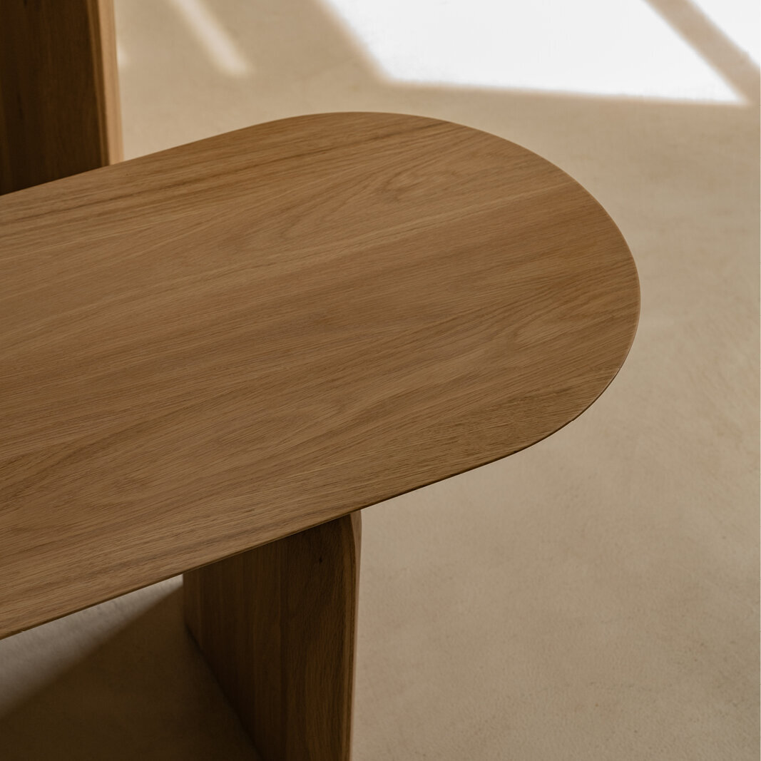 Design Dining Bench | Slot bench Walnut naturel lacquer | Walnut naturel lacquer | Studio HENK| 