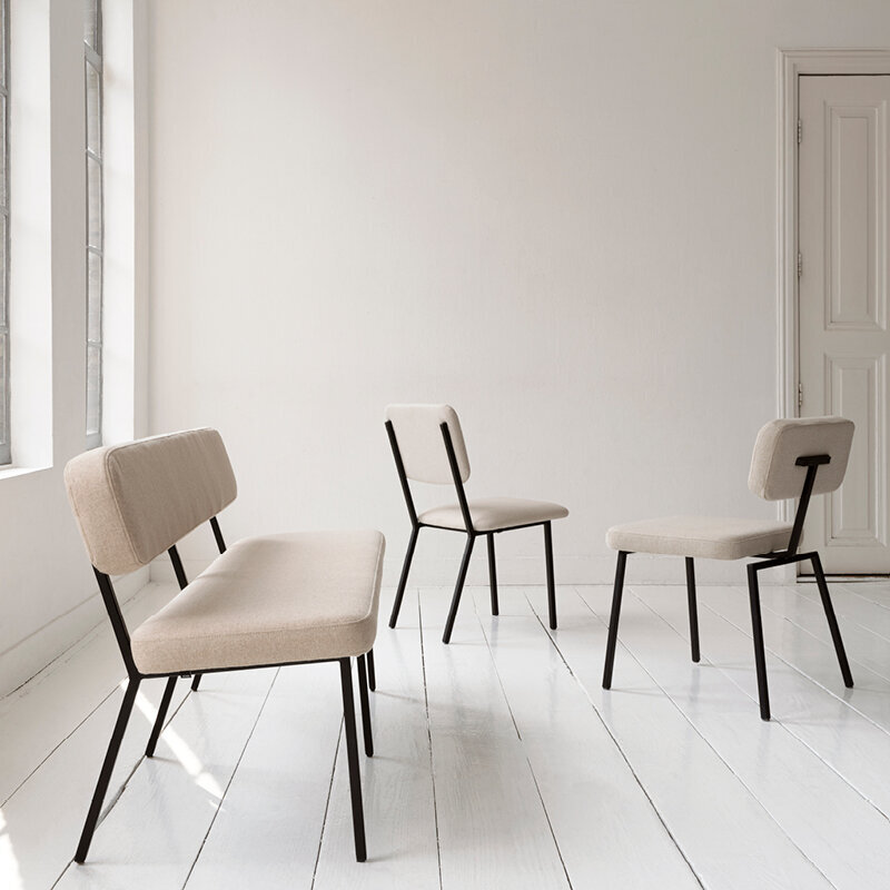 Design modern dining chair | Coode dining bench 180 Light Blue tonus4 508 | Studio HENK | 