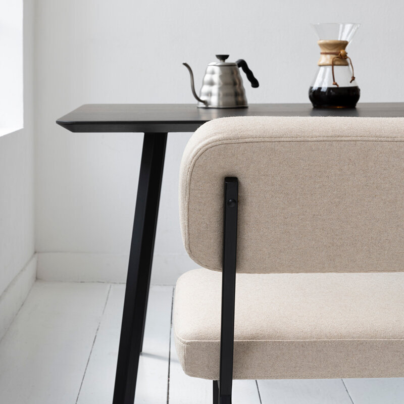 Design modern dining chair | Coode dining bench 180 Light Blue tonus4 508 | Studio HENK | 