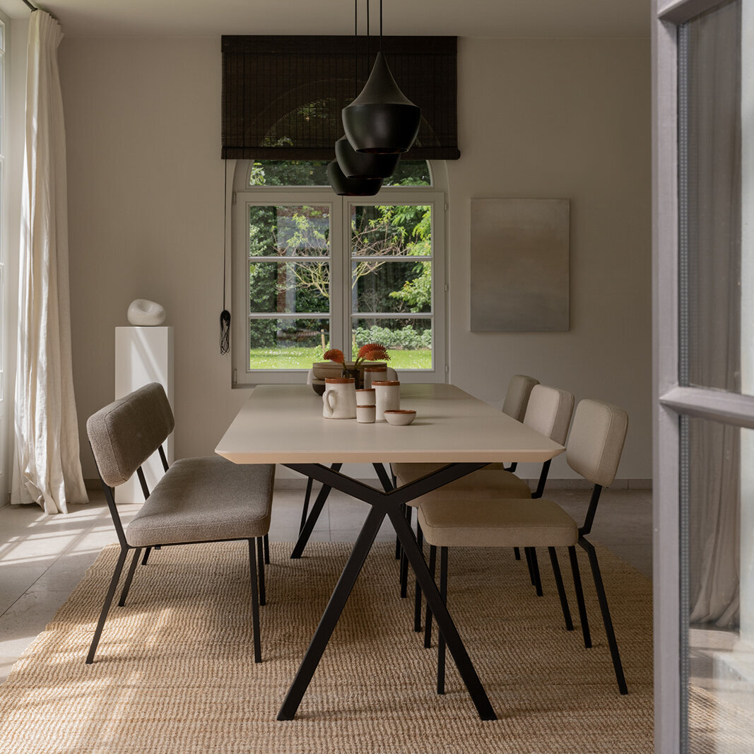 Design modern dining chair | Coode dining bench 120 Grey brema liver10 | Studio HENK| 