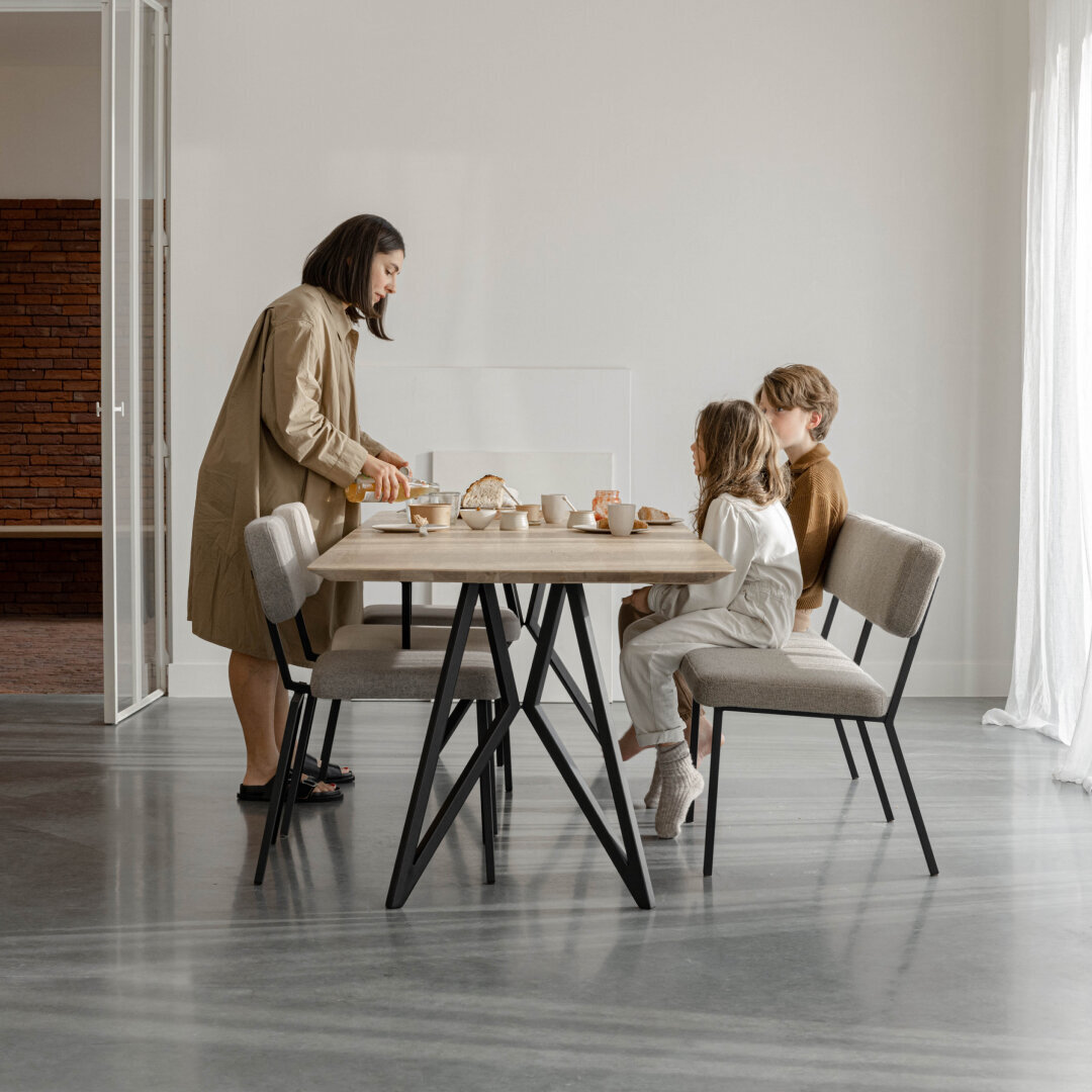 Design modern dining chair | Coode dining bench 120 Grey brema liver10 | Studio HENK| 