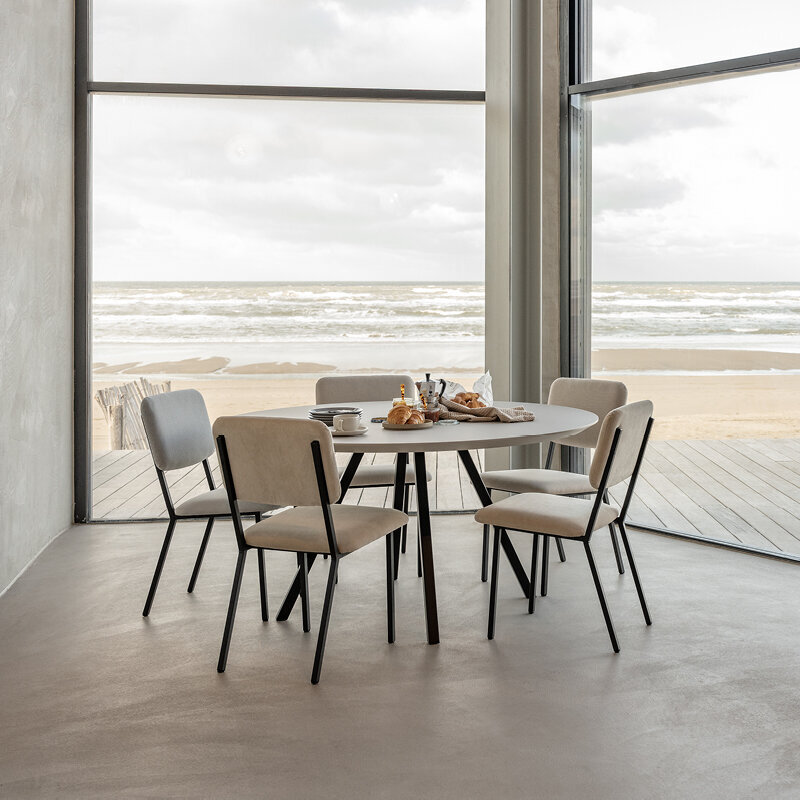 Design modern dining chair | Co Chair without armrest Black cube black61 | Studio HENK| 