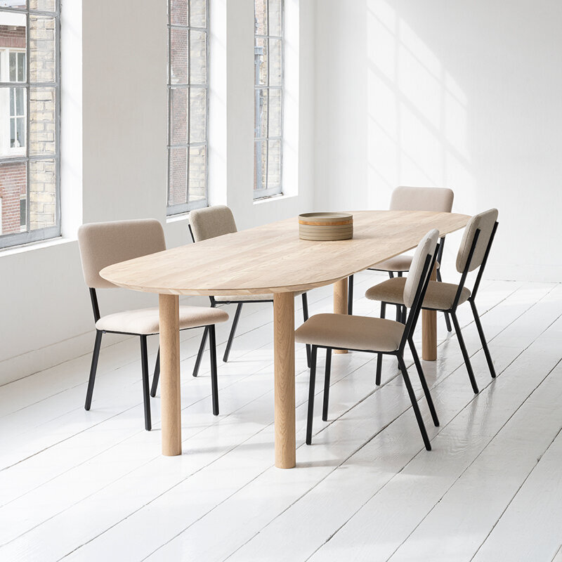 Design modern dining chair | Co Chair without armrest Beige soil natural01 | Studio HENK| 