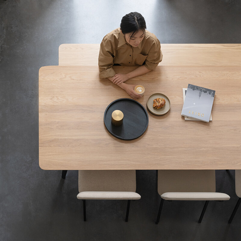 Design modern dining chair | Co Chair without armrest Black cube black61 | Studio HENK| 