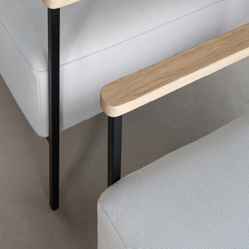 Design modern sofa | Co lounge chair 1 seater calvados multibeige9995 | Studio HENK|