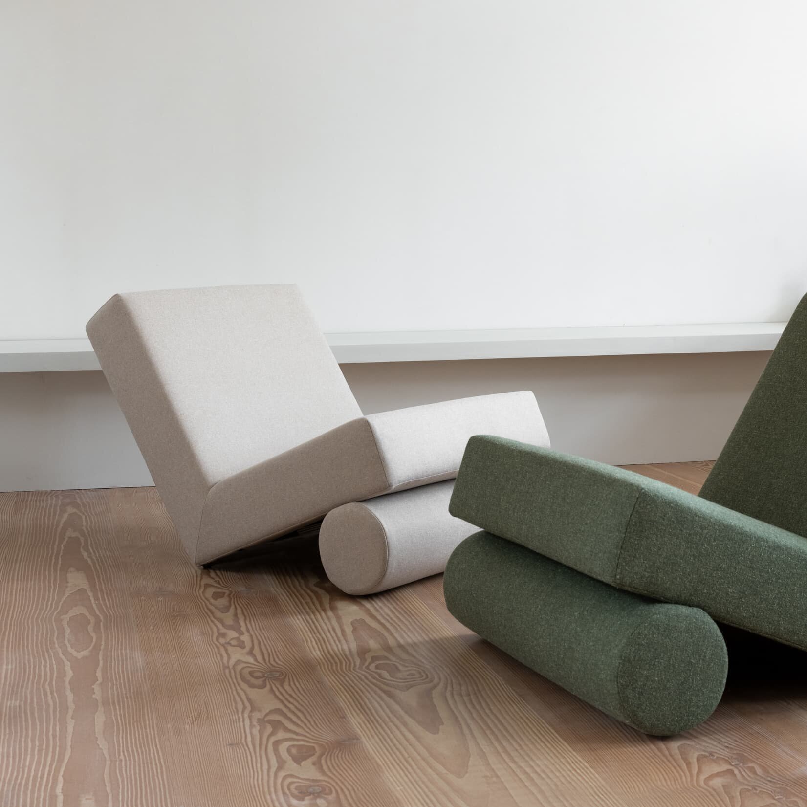 Design modern sofa | Lean lounge Chair 1 soil natural01 | Studio HENK | 