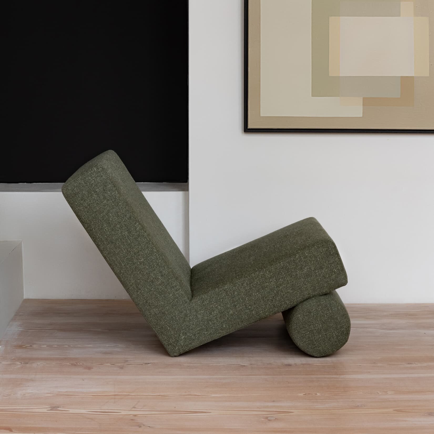 Design modern sofa | Lean lounge Chair 1 soil natural01 | Studio HENK | 