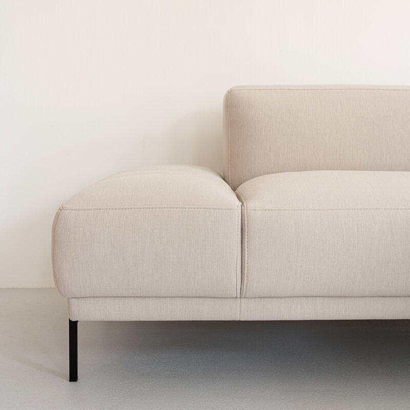 Design modern sofa | Cave Sofa Corner Element Platform left facet beige1037 | Studio HENK| 