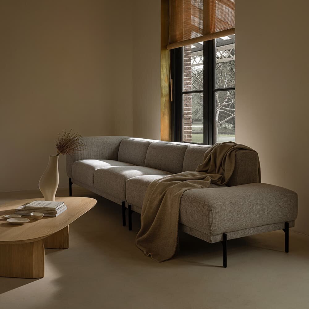 Design modern sofa | Cave 2.5 seater corner sofa right  Green | Studio HENK | 