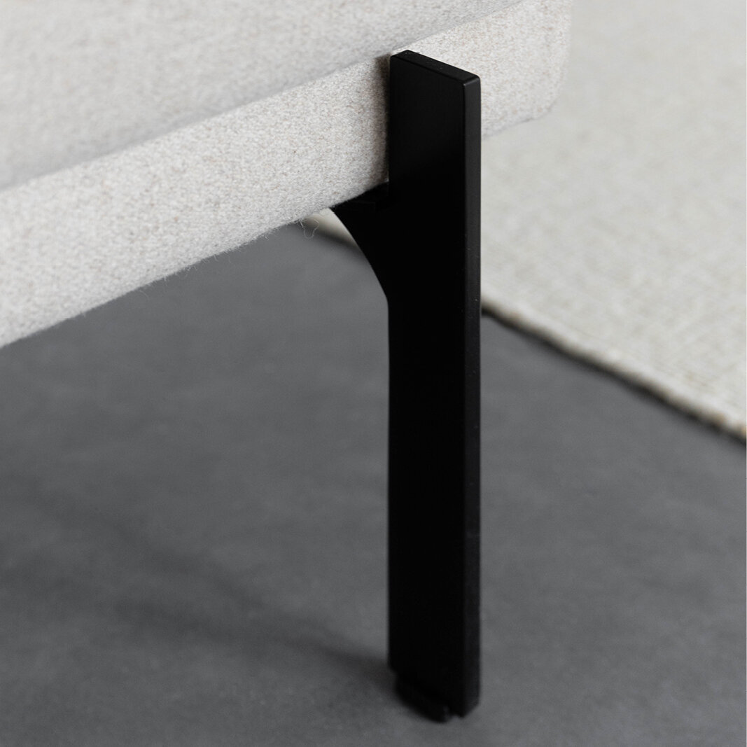 Design modern sofa | Cave Sofa Corner Element Platform left facet beige1037 | Studio HENK| 