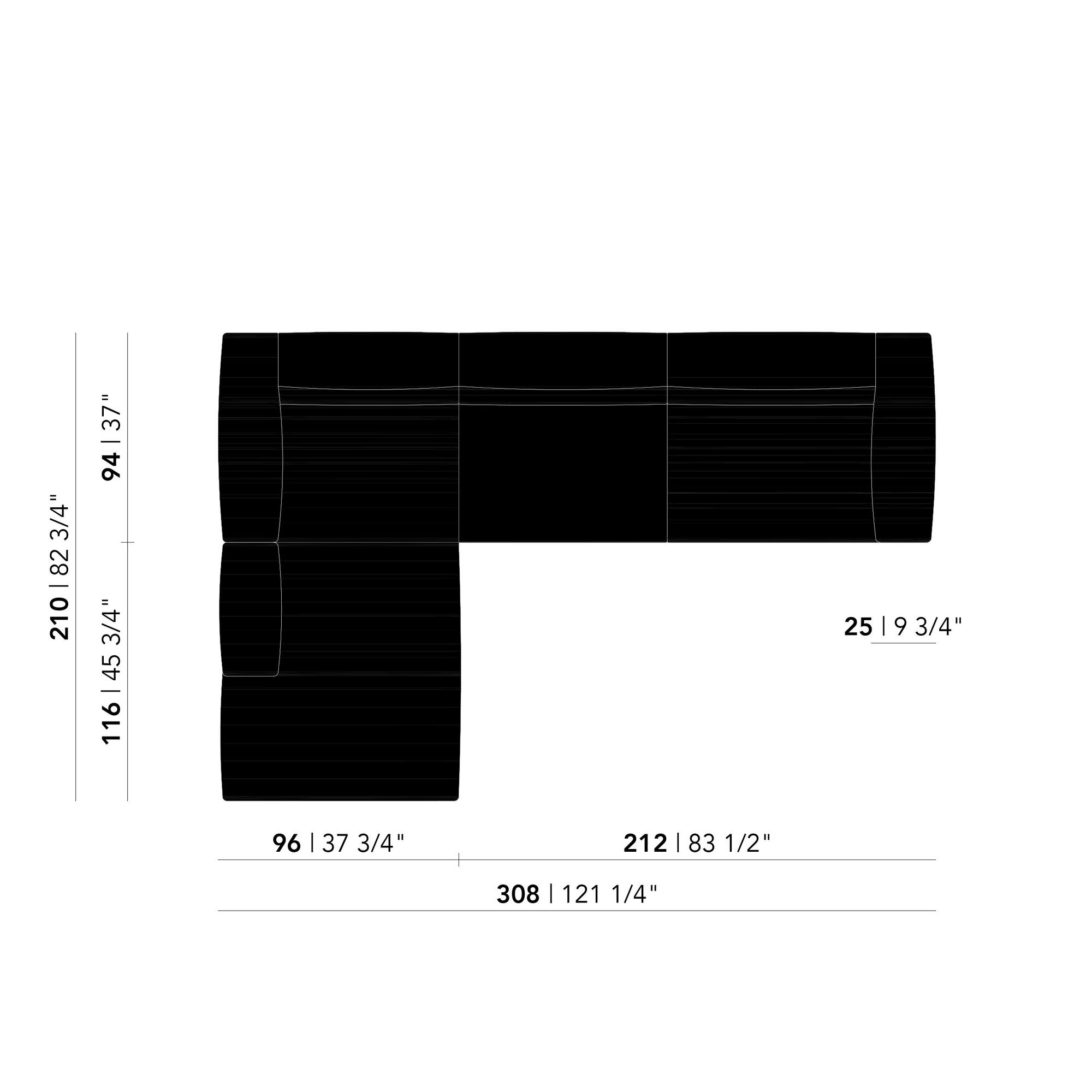 Design modern sofa | Cave Sofa Corner Element Platform left facet beige1037 | Studio HENK| 
