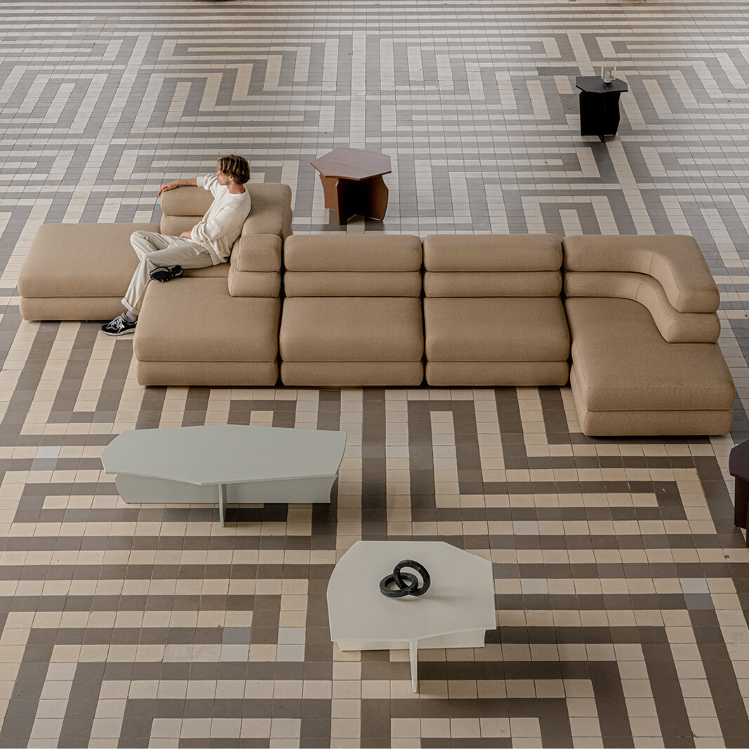 Design modern sofa | Layer 3 seater Grey | Studio HENK | 