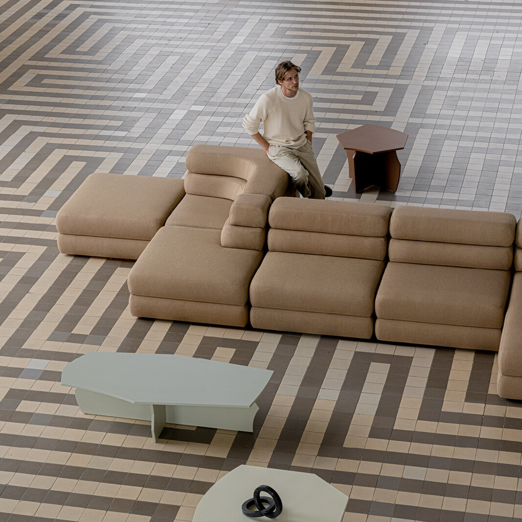 Design modern sofa | Layer 3 seater Grey | Studio HENK | 