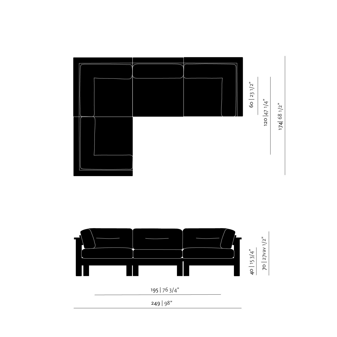 Design modern sofa | Element Lounge Sofa heritage ash18001 | Studio HENK| 