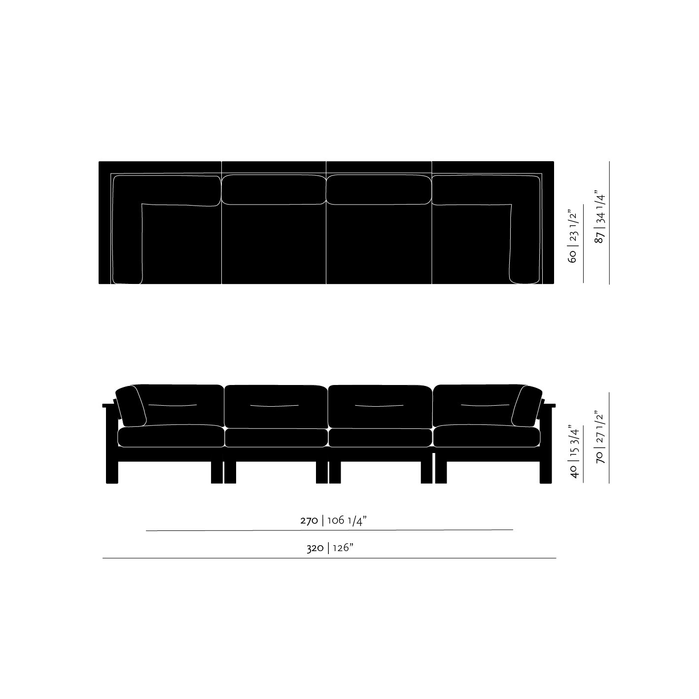 Design modern sofa | Element Lounge Sofa heritage papyrus18006 | Studio HENK| 