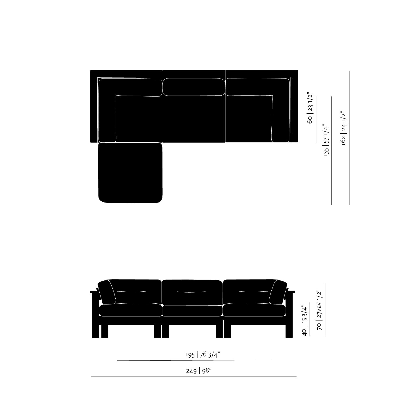 Design modern sofa | Element Lounge Sofa heritage ash18001 | Studio HENK | 