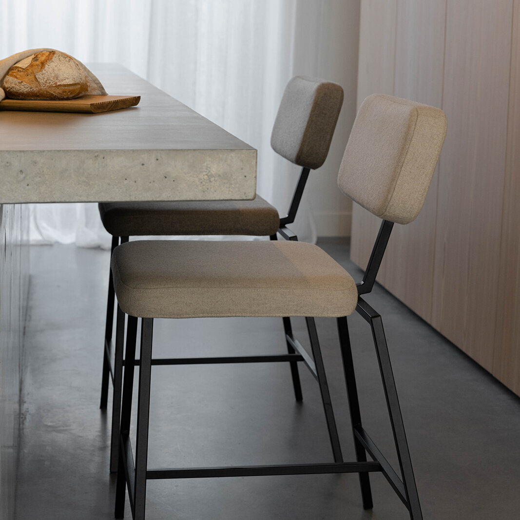 Design stool Ode stool 65 | facet beige1037 | Studio HENK| 