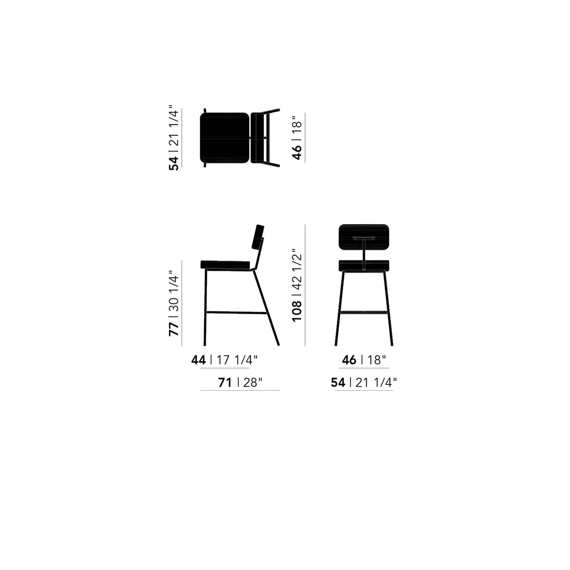 Design stool Ode stool 65 | orion wood108 | Studio HENK| 