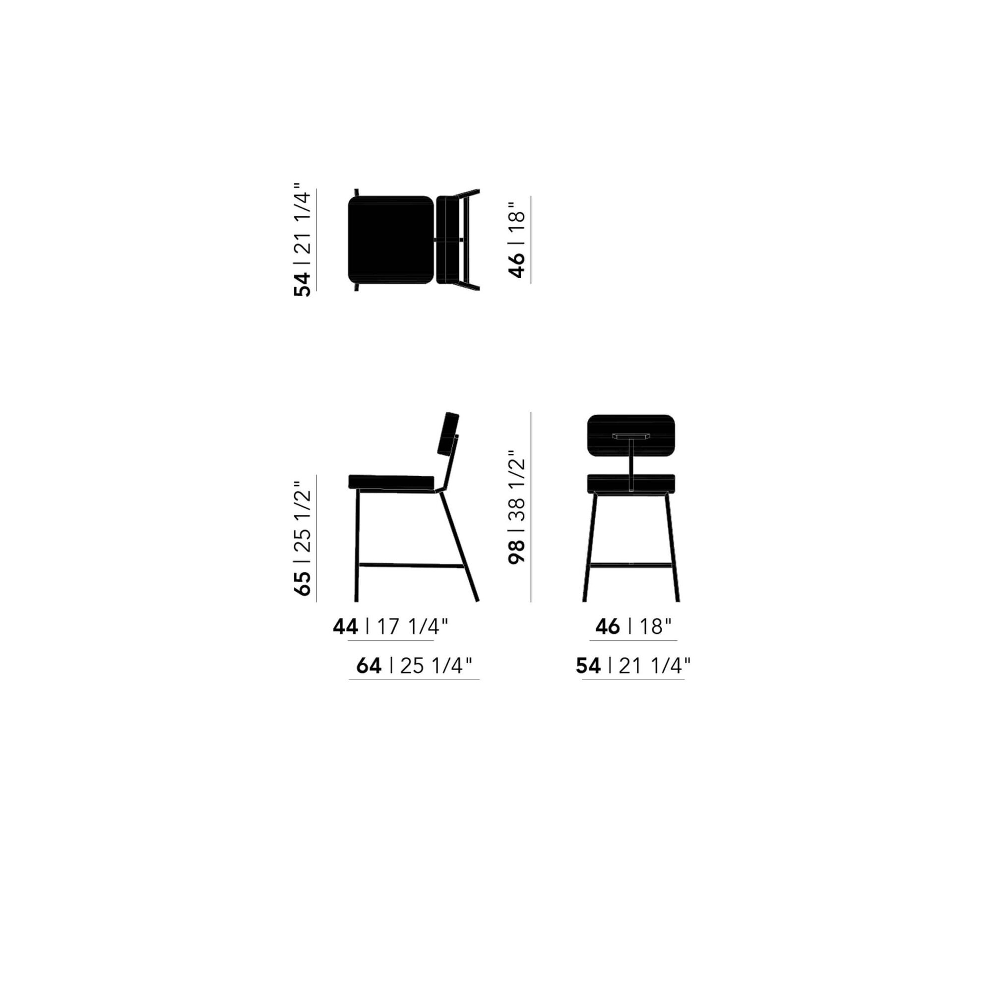 Design stool Ode stool 65 | orion wood108 | Studio HENK| 