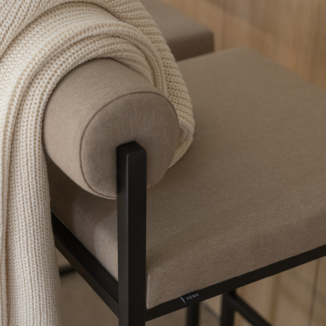 Design stool Bolster Stool 77 | olbia taupe12 | Studio HENK| 