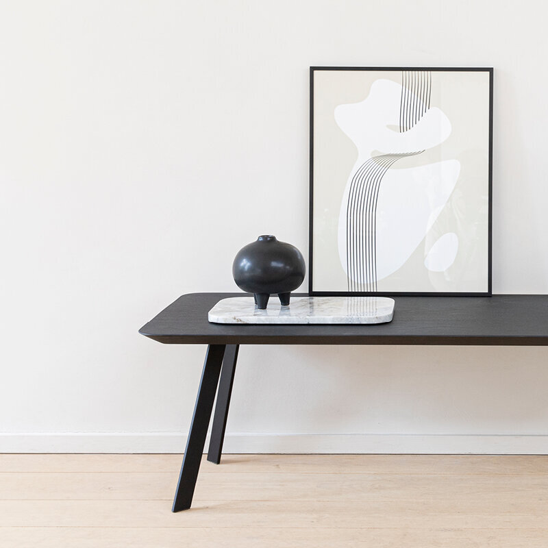 Design Coffee Table | New Co Coffee Table 1200 Rectangular Black | HPL Fenix blu fes | Studio HENK| 