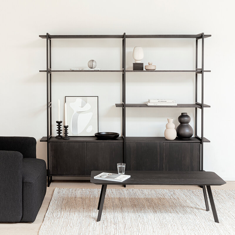 Design Coffee Table | New Co Coffee Table 1200 Rectangular Black | HPL Fenix blu fes | Studio HENK | 