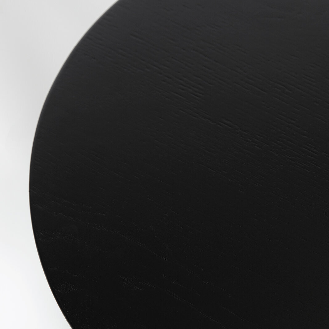 Design Coffee Table | Butterfly Quadpod Coffee Table Black | Oak natural lacquer | Studio HENK | 