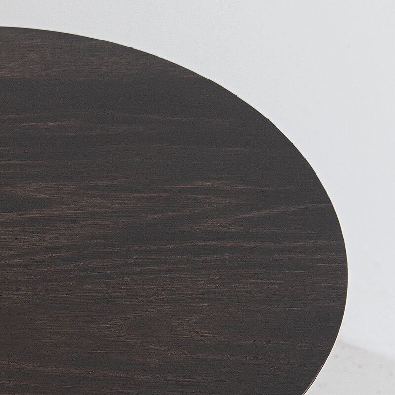 Design Coffee Table | New Co Coffee Table 40 Round Black | Oak black lacquer | Studio HENK| 