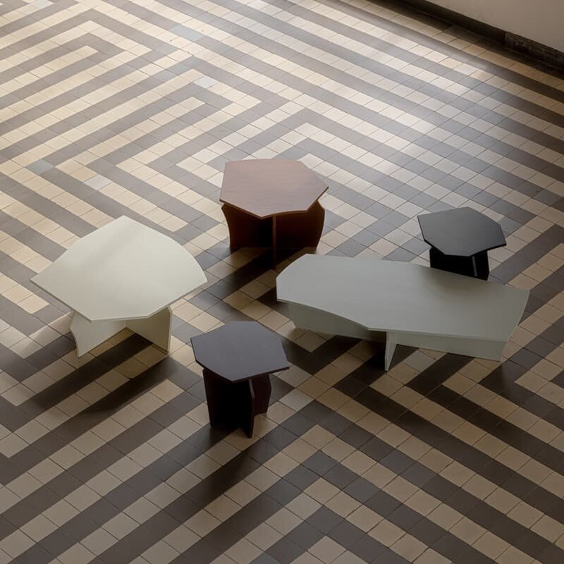 Design Coffee Table | Scissors Coffee Table 70 Oak pebble grey | Oak pebble grey | Studio HENK | 