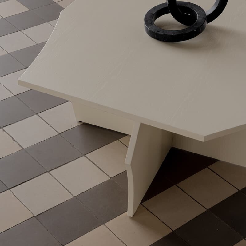 Design Coffee Table | Scissors Coffee Table 70 Oak oyster white | Oak oyster white | Studio HENK| 