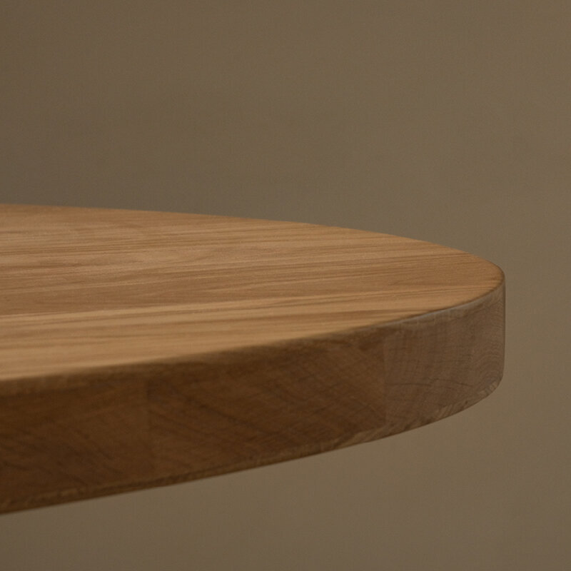 Blob Design dining table | New Classic Steel black powdercoating | Oak natural lacquer  | Studio HENK | 