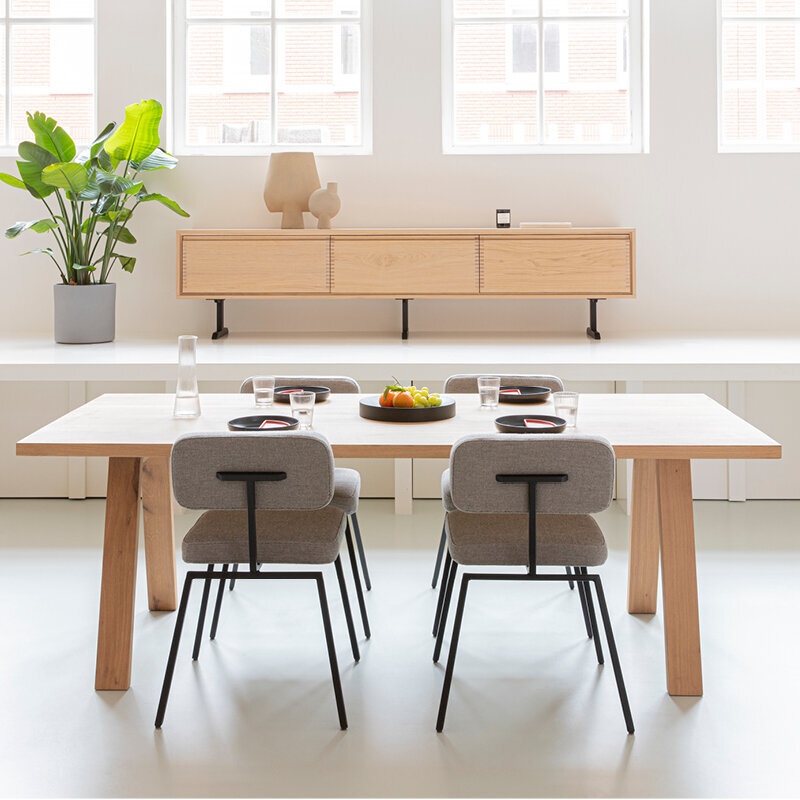 Rectangular Design dining table | Legno Oak hardwax oil natural light | Oak hardwax oil natural light | Studio HENK| 