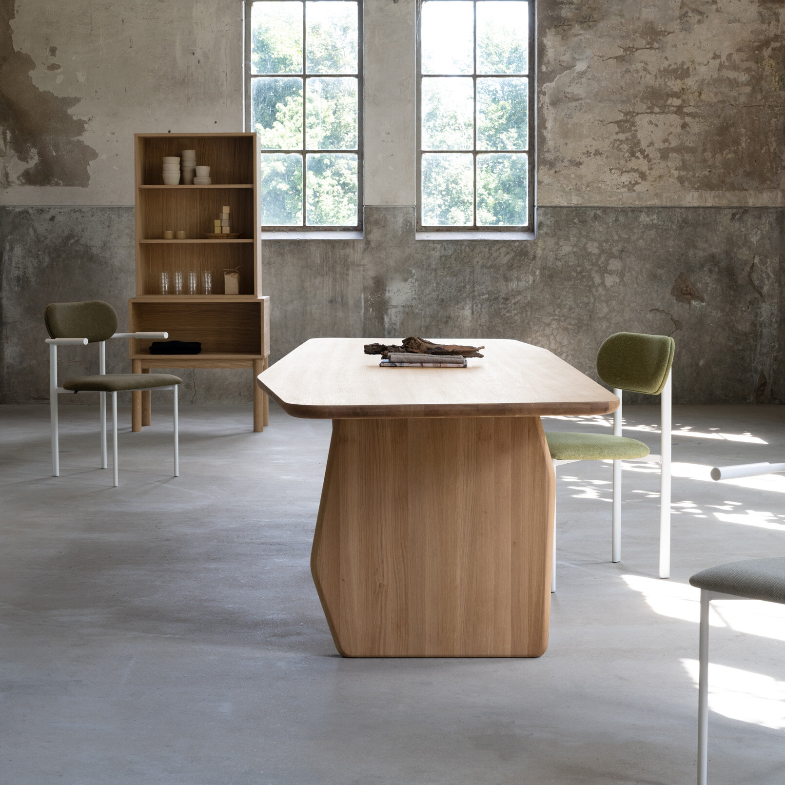  Design dining table | Slant Oak smoked stain | Oak smoked | Studio HENK | 