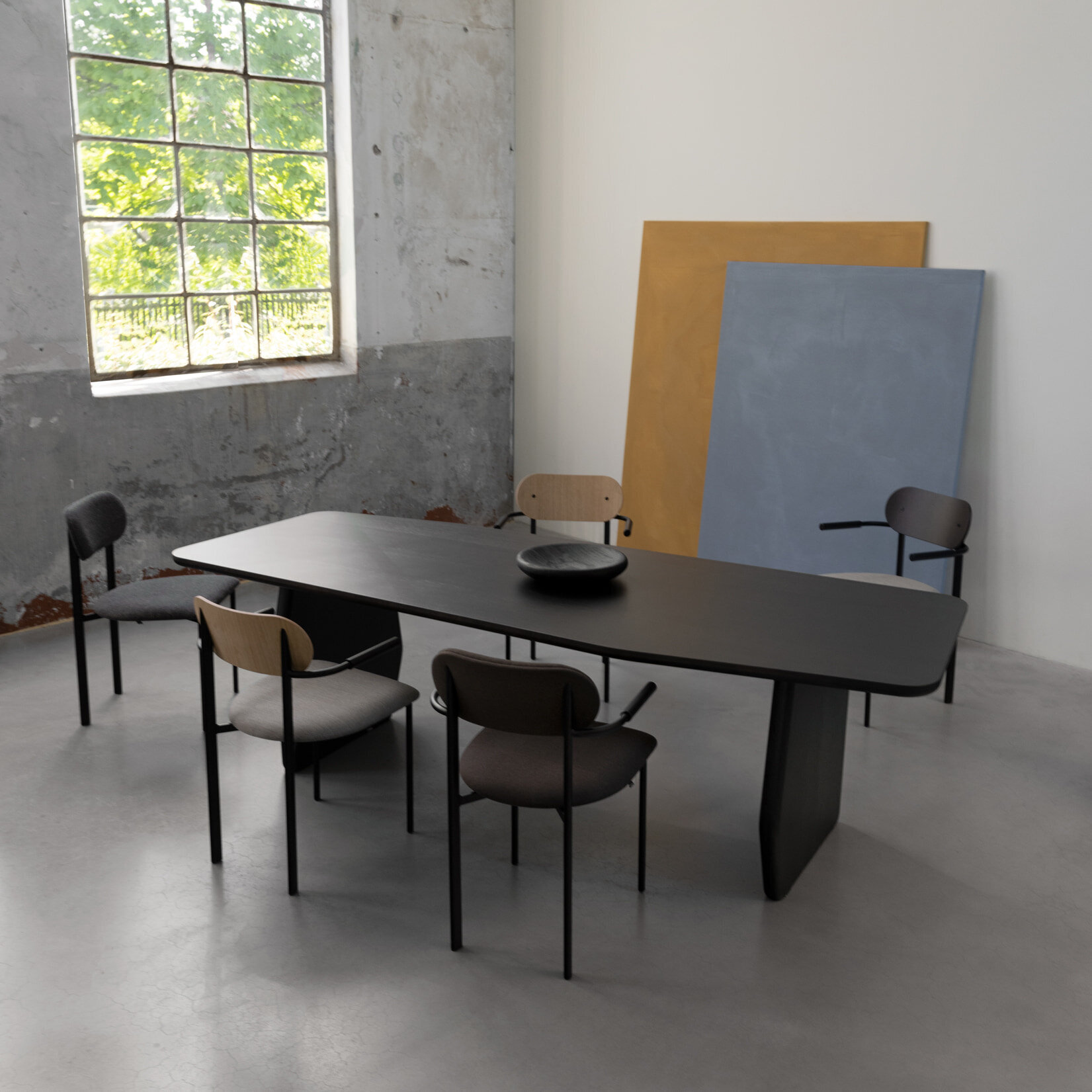  Design dining table | Slant Oak smoked stain | Oak smoked | Studio HENK | 