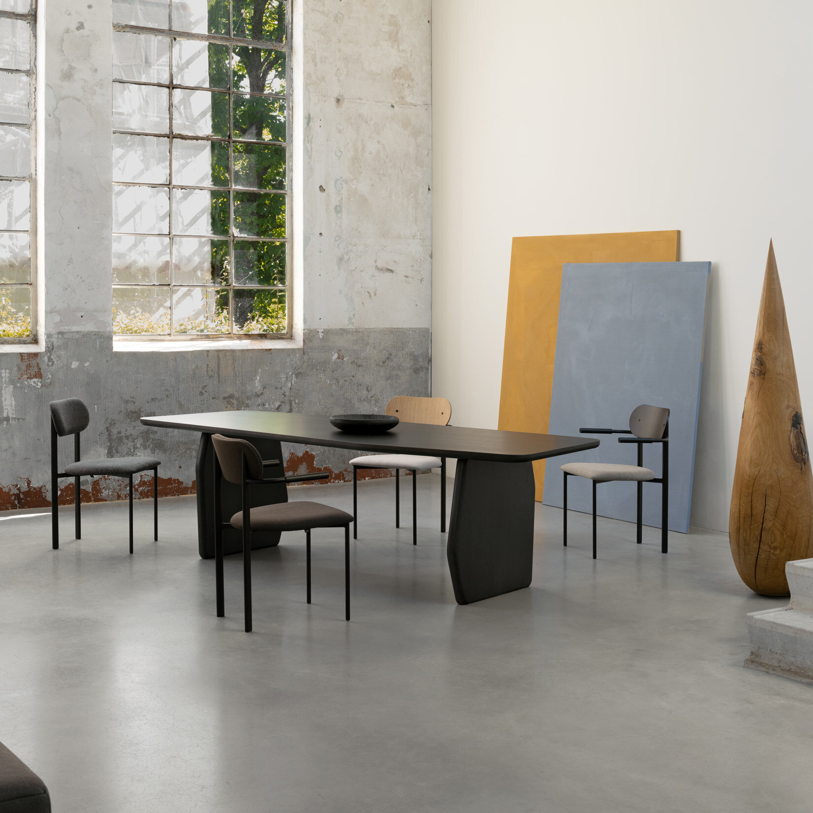  Design dining table | Slant Oak smoked stain | Oak smoked | Studio HENK | 