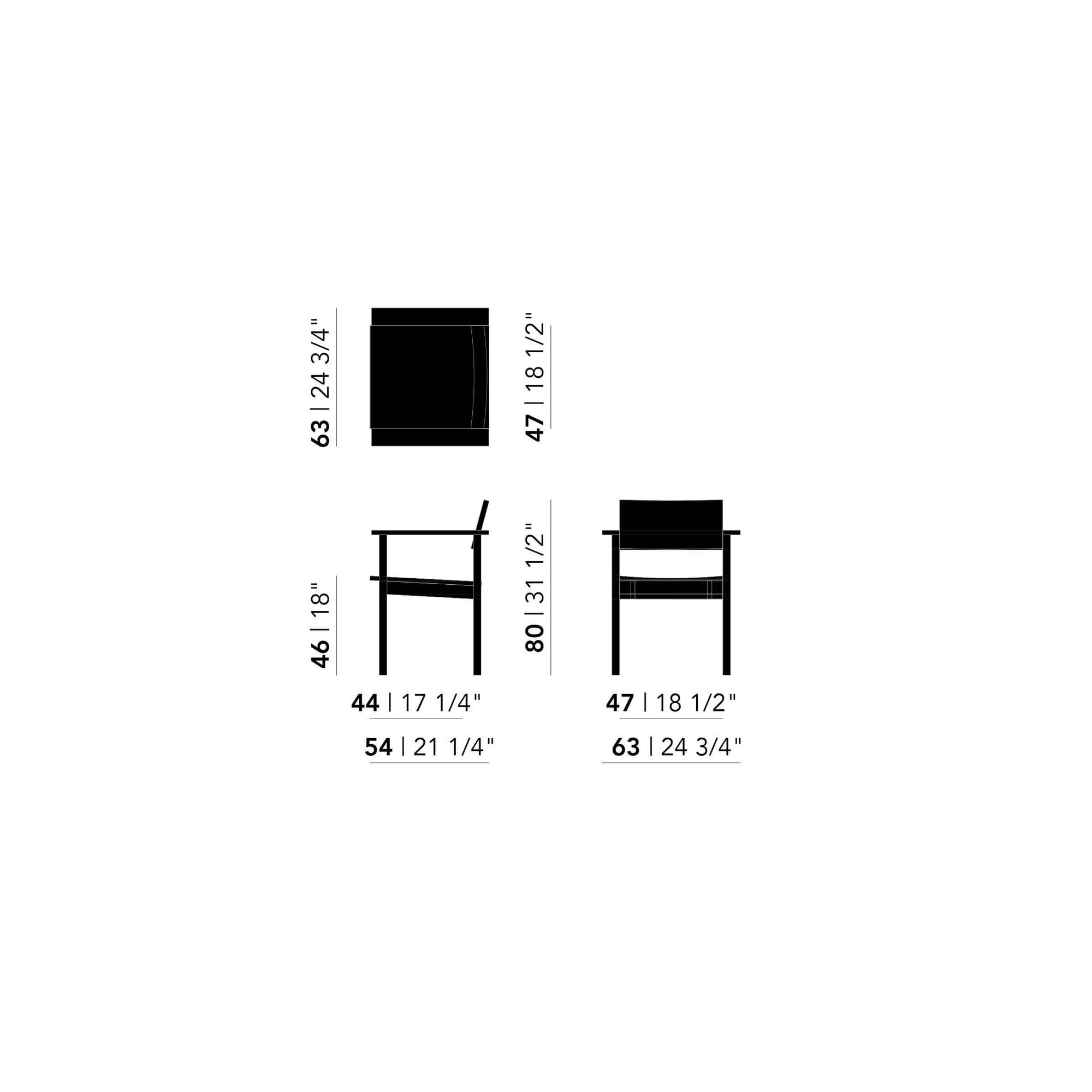 Design modern dining chair | Base Chair with armrest  | Studio HENK | 