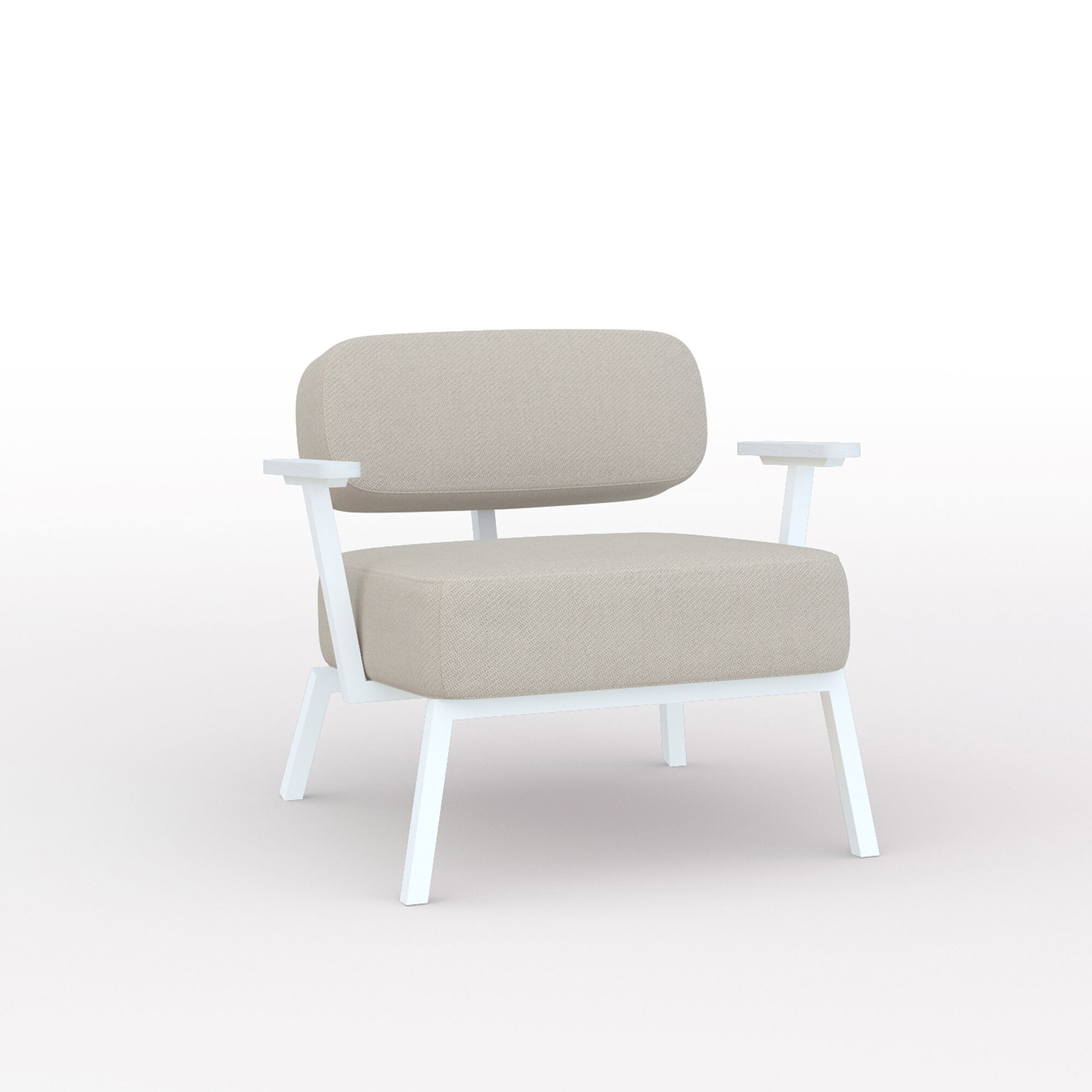 Design modern sofa | Ode lounge chair 1 seater with armrest  twillweave 230 | Studio HENK| Listing_image