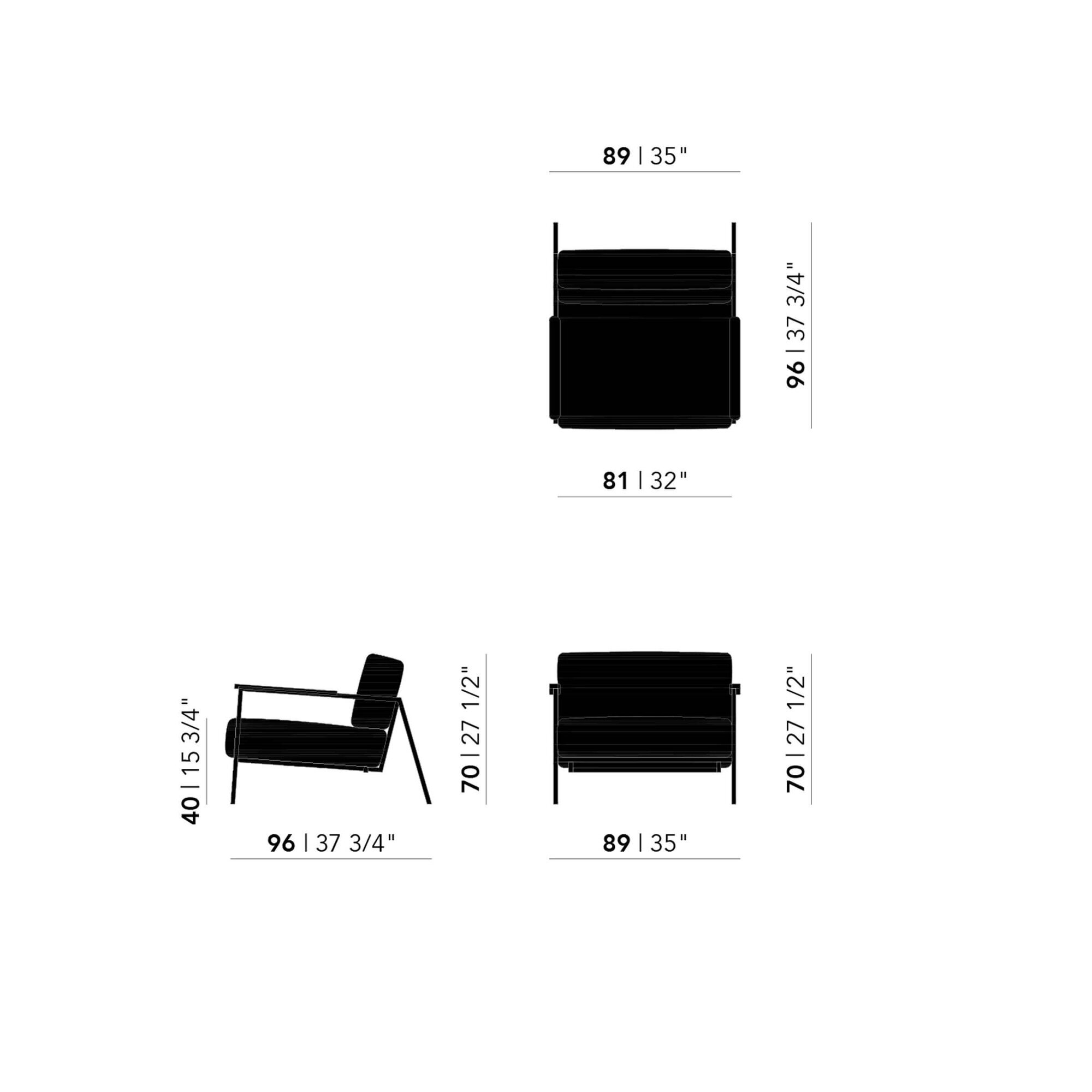 Design modern sofa | Co lounge chair 1 seater  hallingdal65 810 | Studio HENK| Schematic