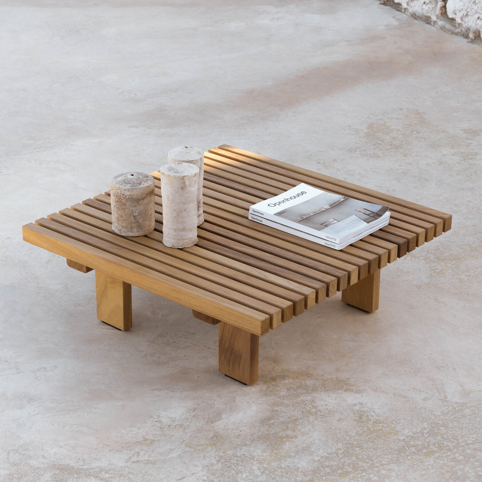 Design Coffee Table | Elements Outdoor Coffee Table Iroko | Iroko | Studio HENK | 