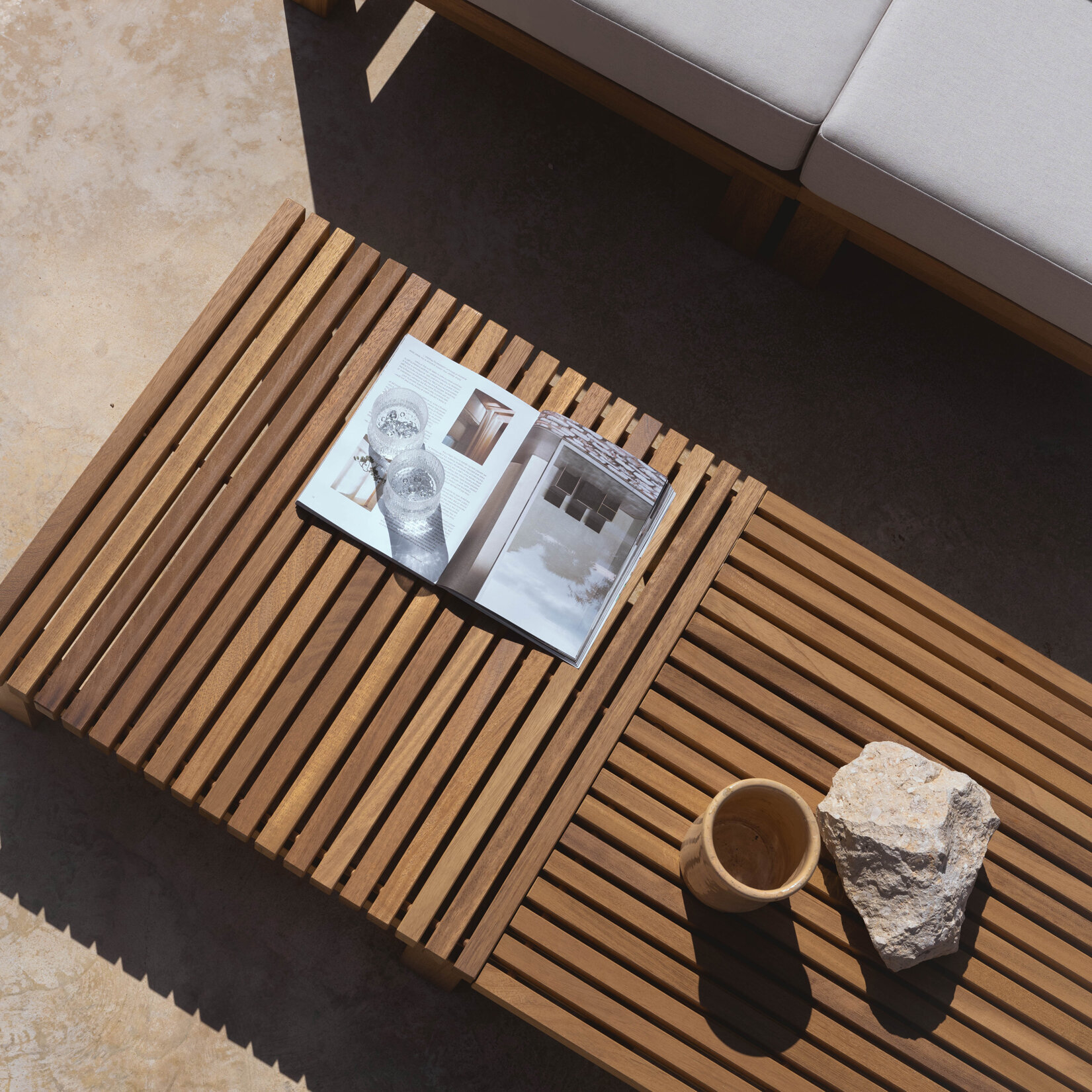 Design Coffee Table | Elements Outdoor Coffee Table Iroko | Iroko | Studio HENK | 